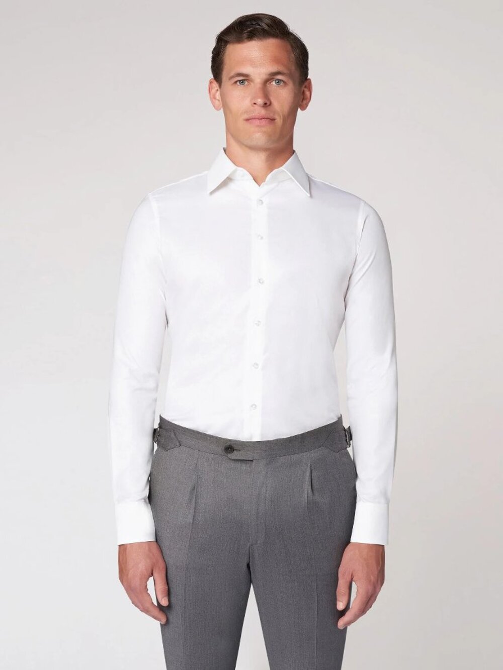 NWOT..Lanieri Italia Men's White Long-Sleeve Dress Shirt – Classic Tailored Fit